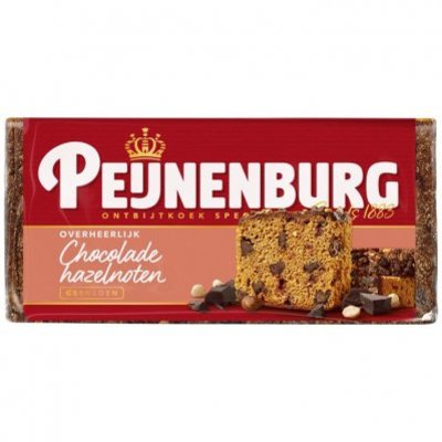 Peijnenburg Ontbijtkoek chocolade noten gesneden